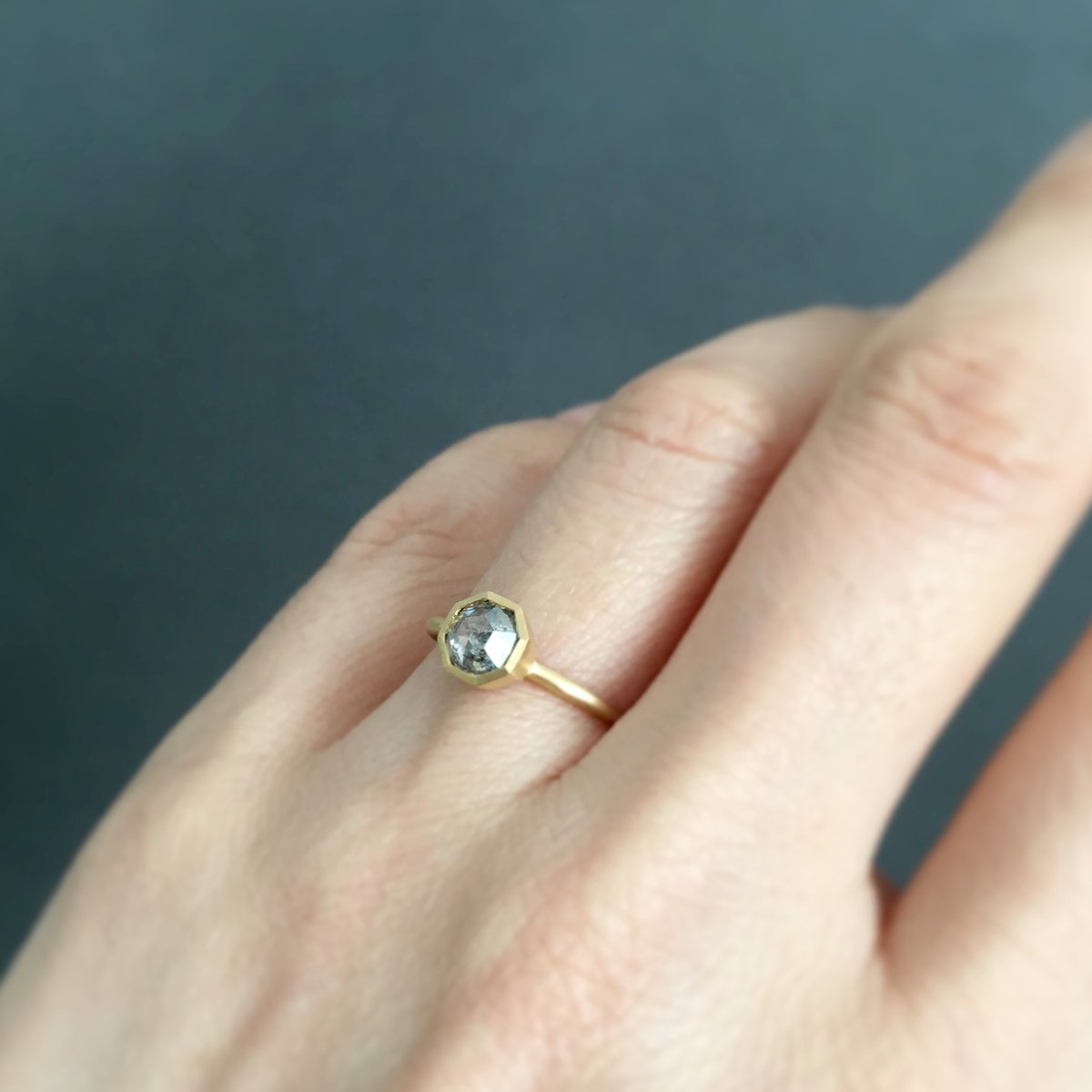 18K Yellow Gold on Model