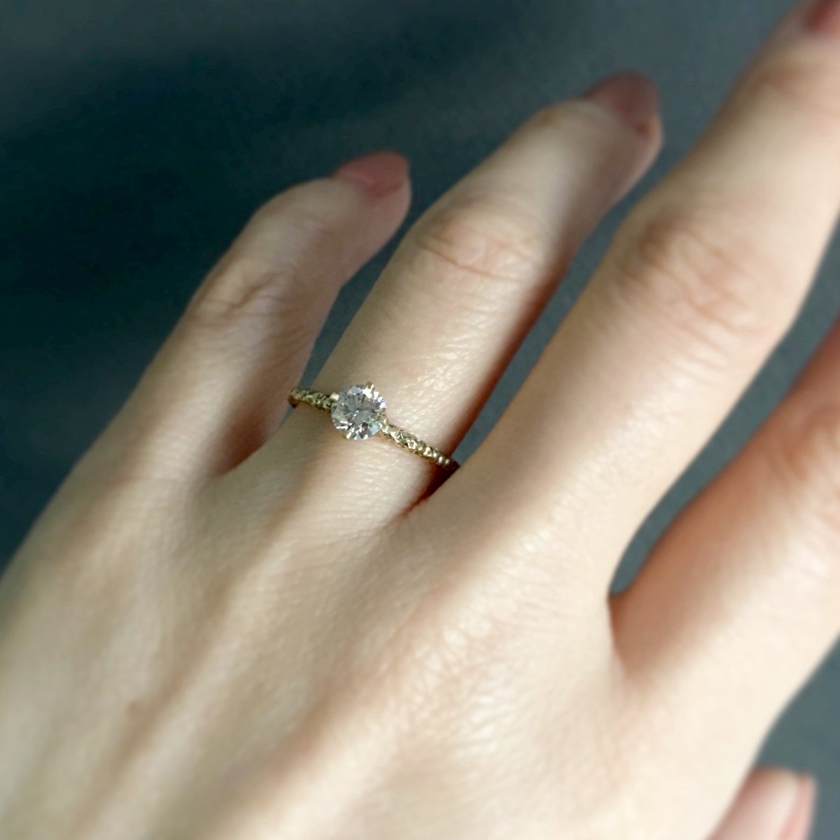 18K Yellow Gold on Model