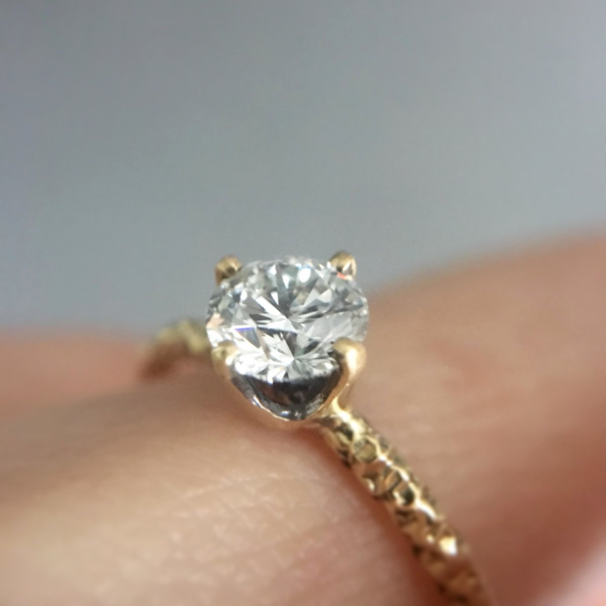 18K Yellow Gold on Model