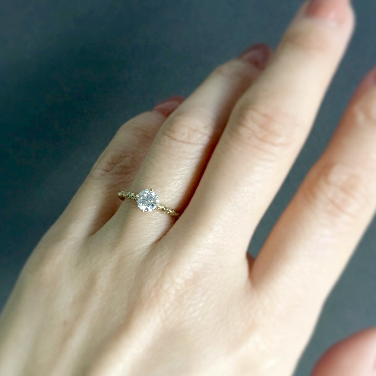 18K Yellow Gold on Model