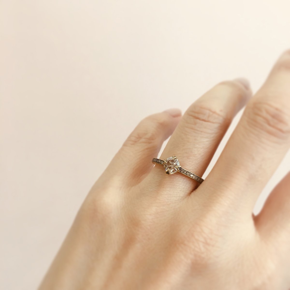 18K Yellow Gold (w/Black Rhodium) on Model