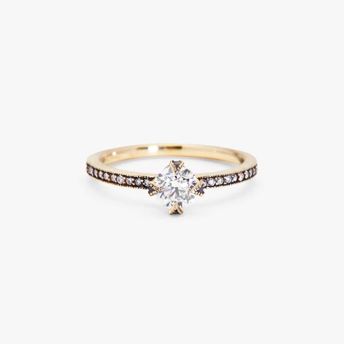 18K White Gold (w/Black Rhodium)