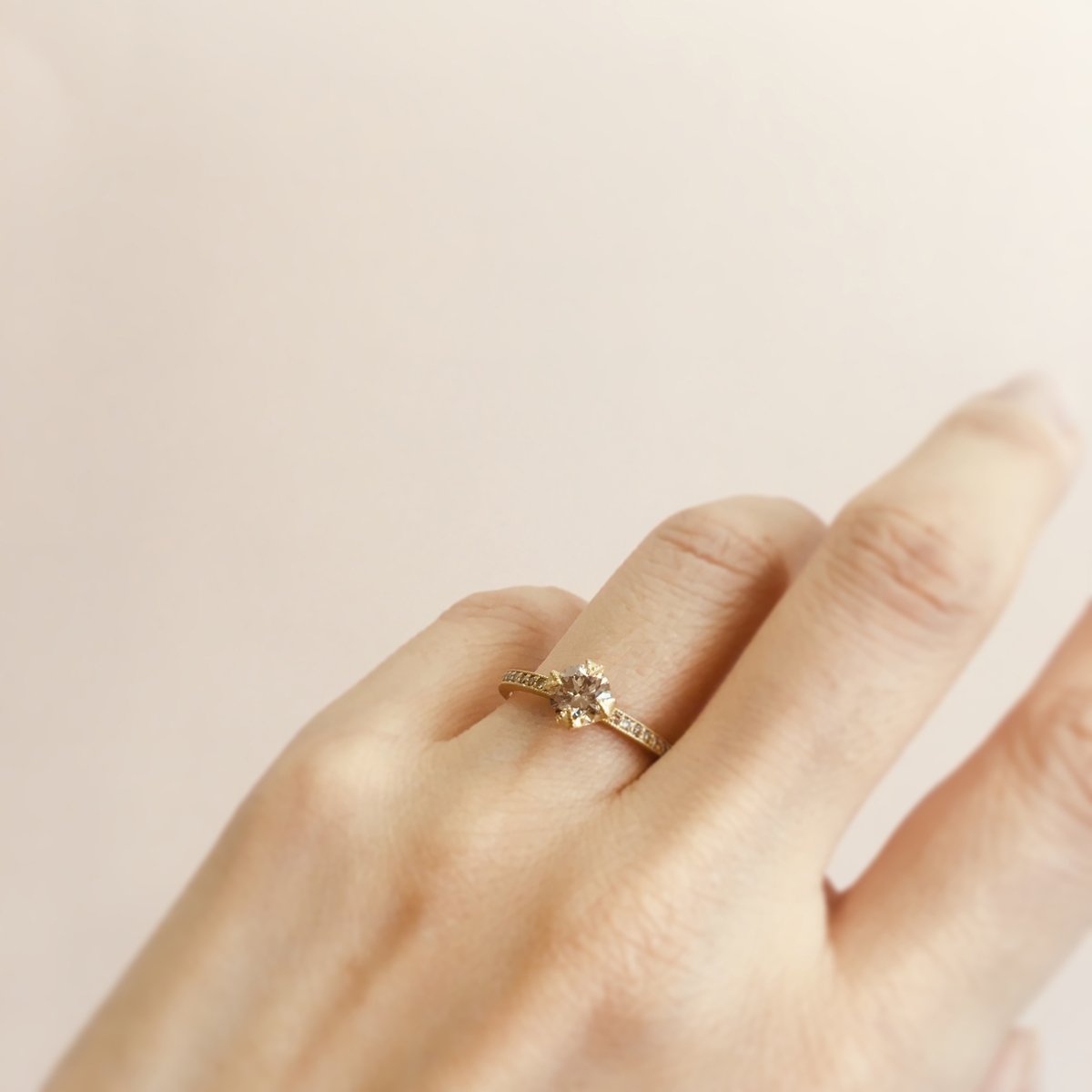 18K Yellow Gold on Model