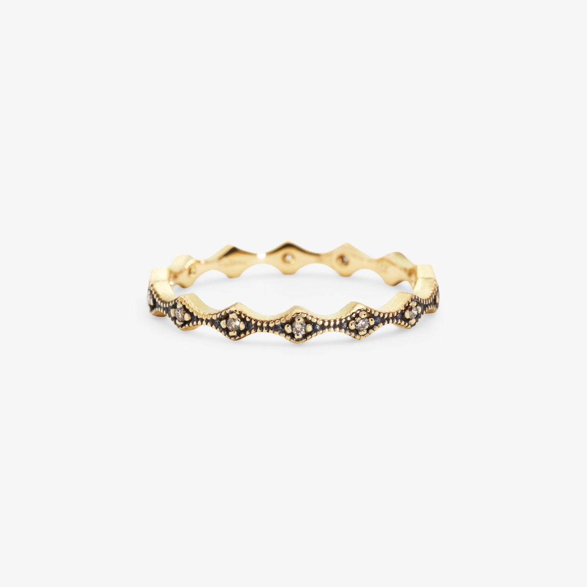 18K Yellow Gold (w/Black Rhodium)