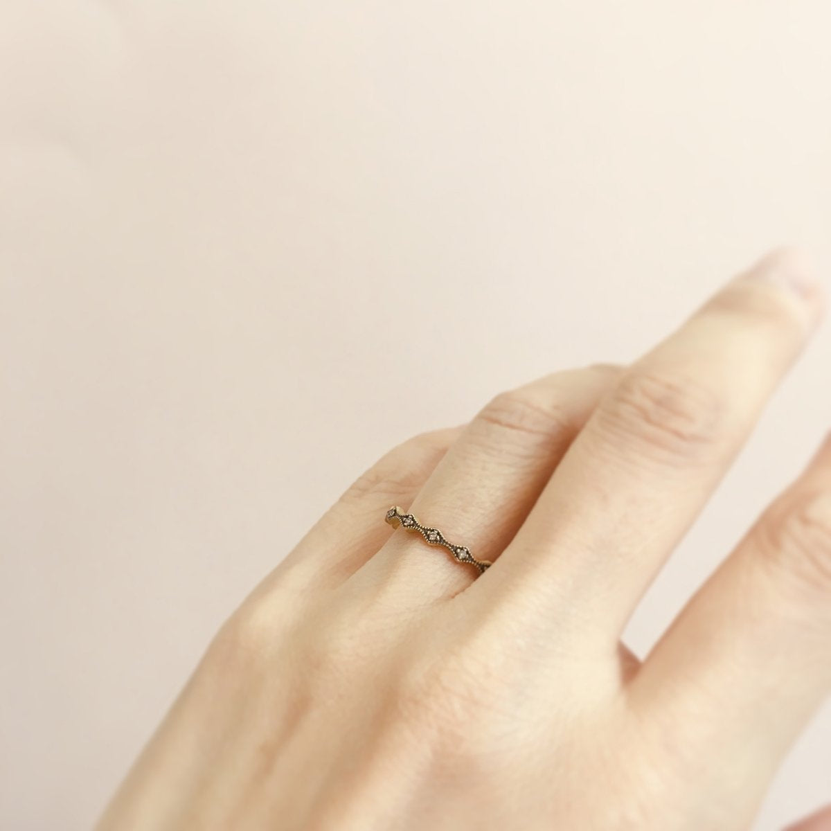 18K Yellow Gold (w/Black Rhodium) on Model