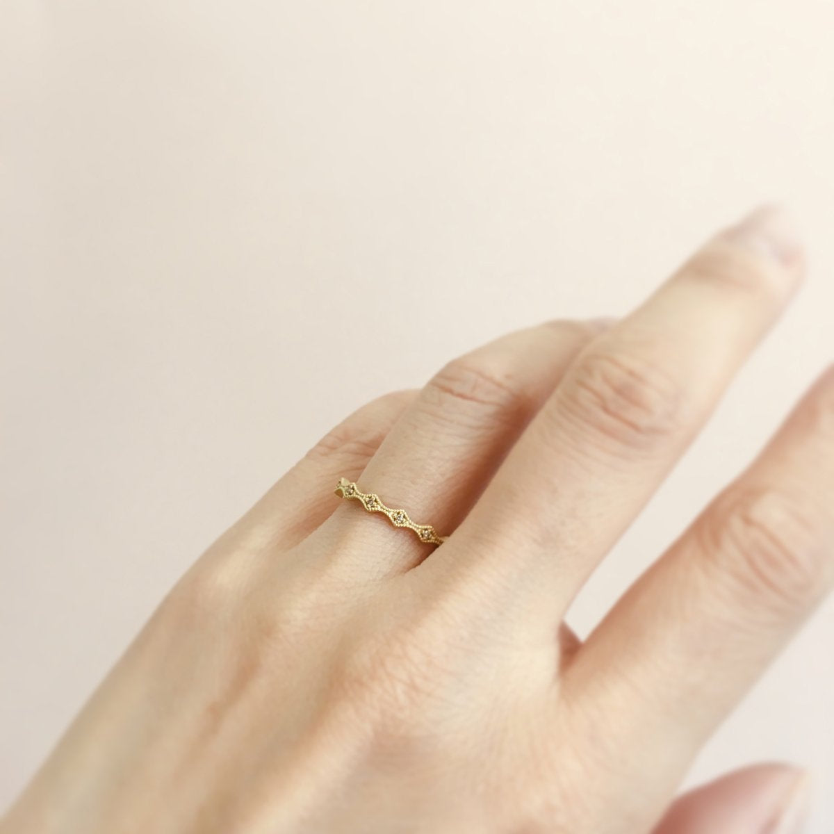 18K Yellow Gold on Model