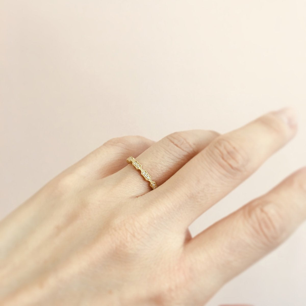 18K Yellow Gold on Model