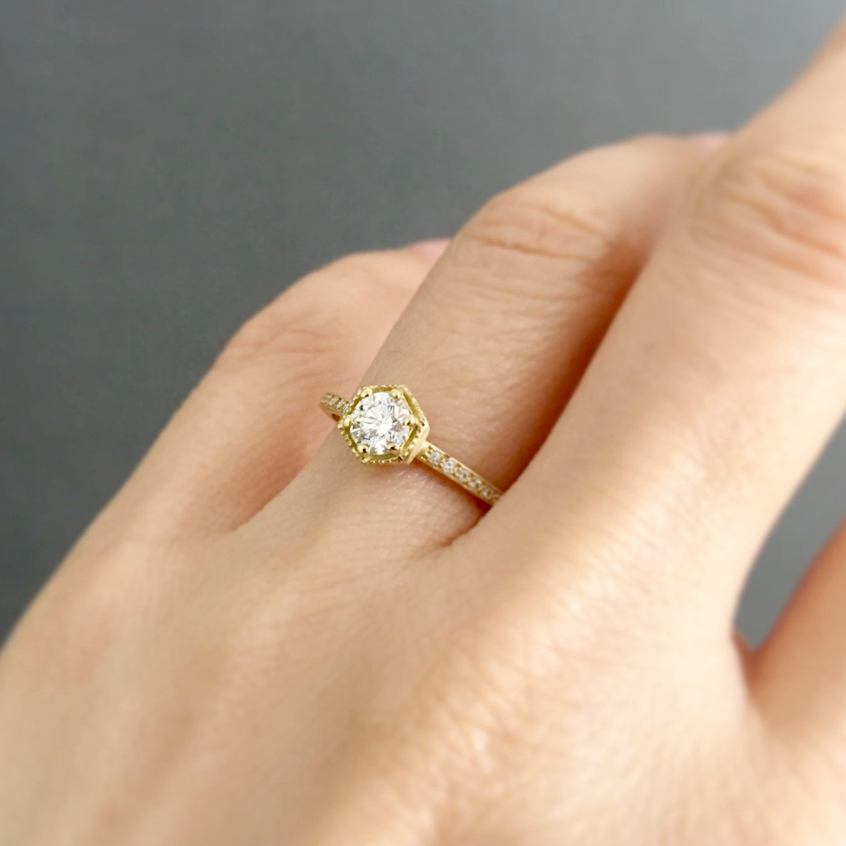 18K Yellow Gold on Model