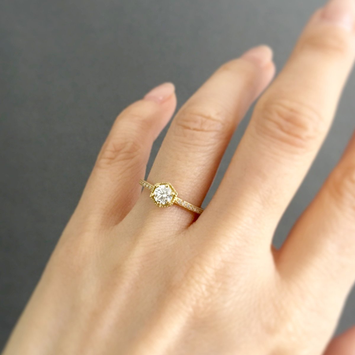 18K Yellow Gold on Model