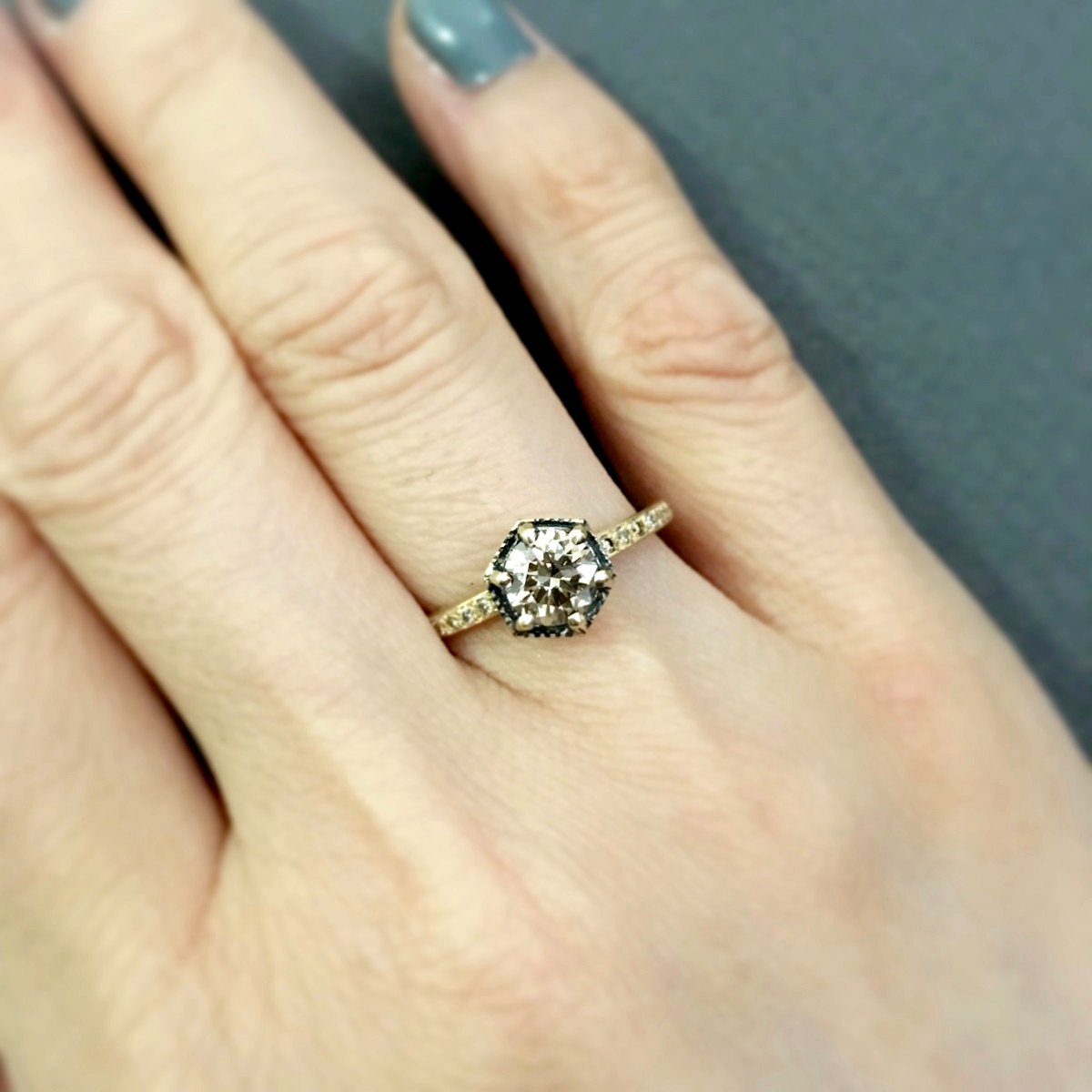 18K Yellow Gold on Model