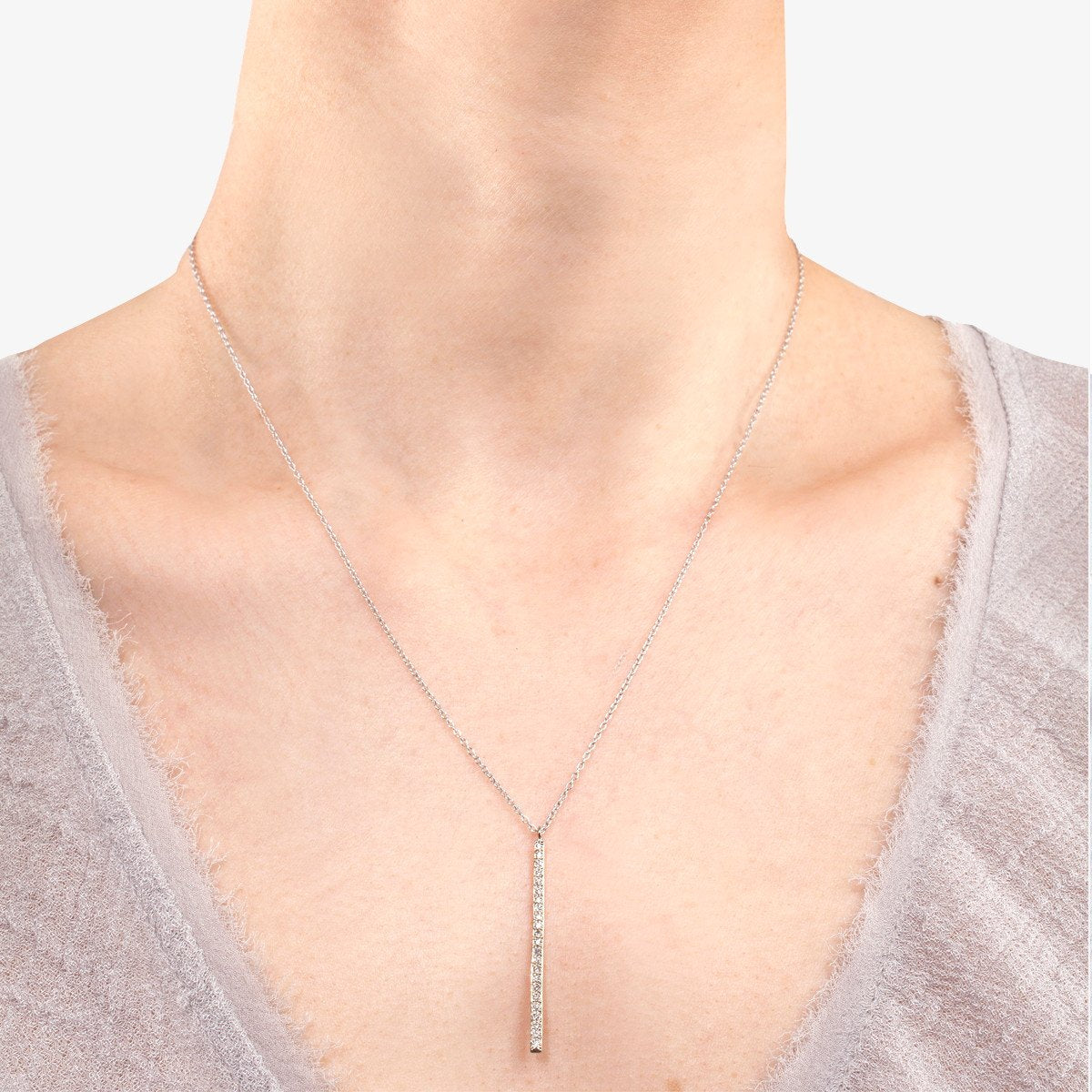 18K White Gold on Model