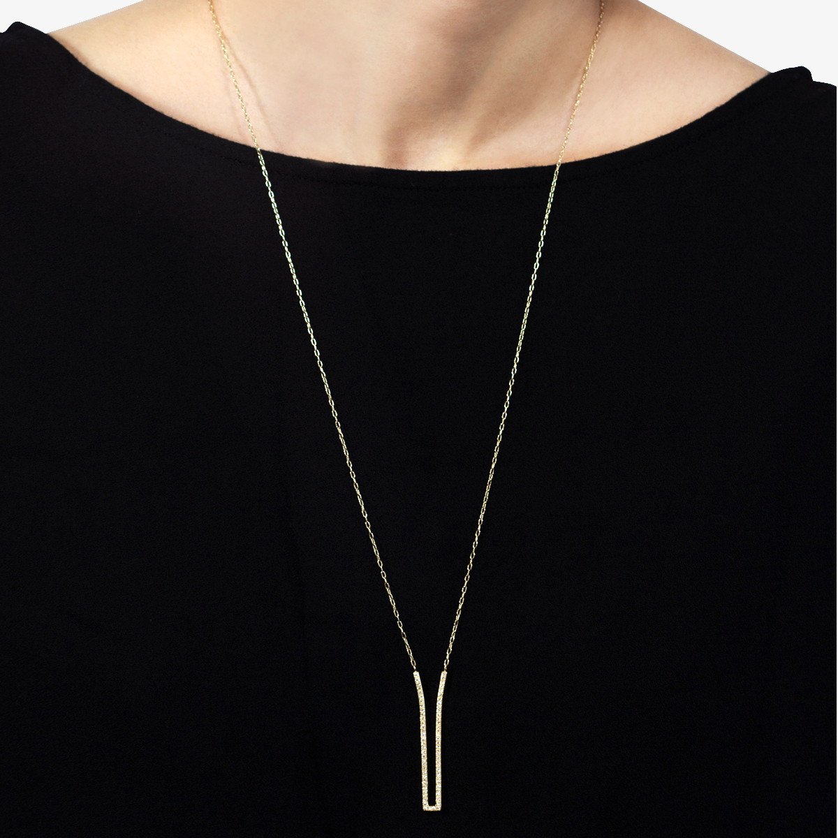 18K Yellow Gold on Model
