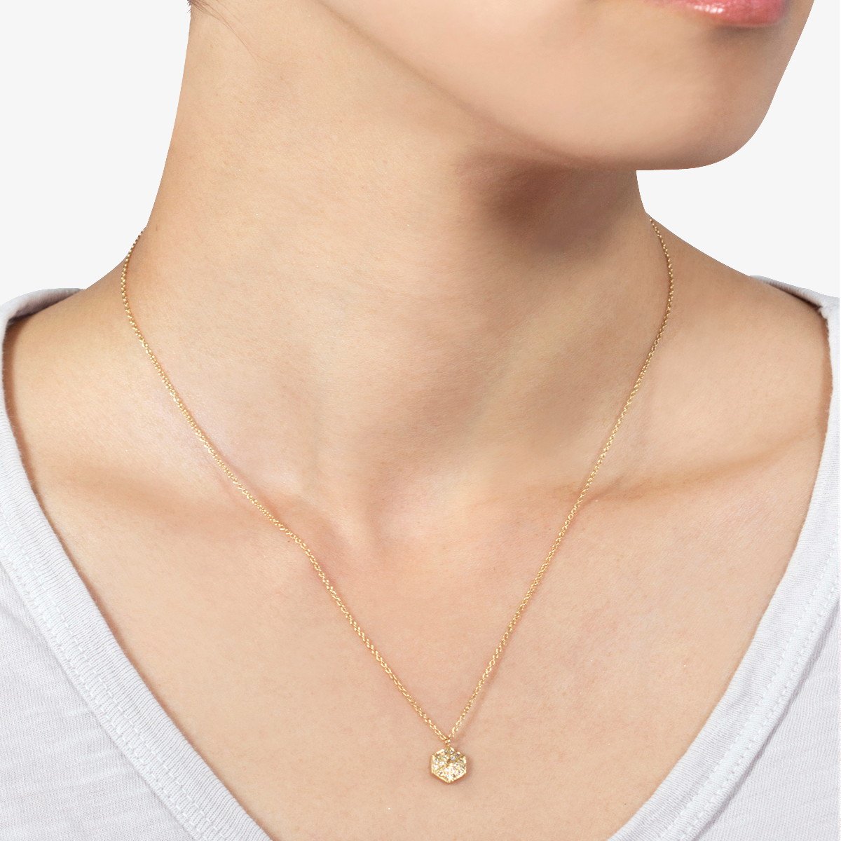 18K Yellow Gold on Model