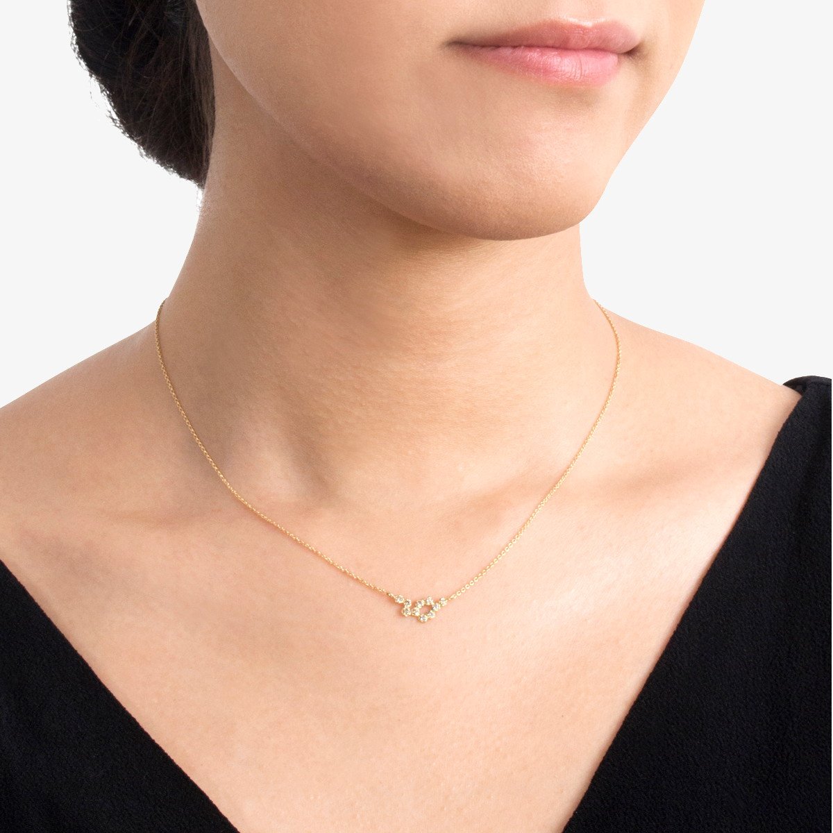18K Yellow Gold on Model