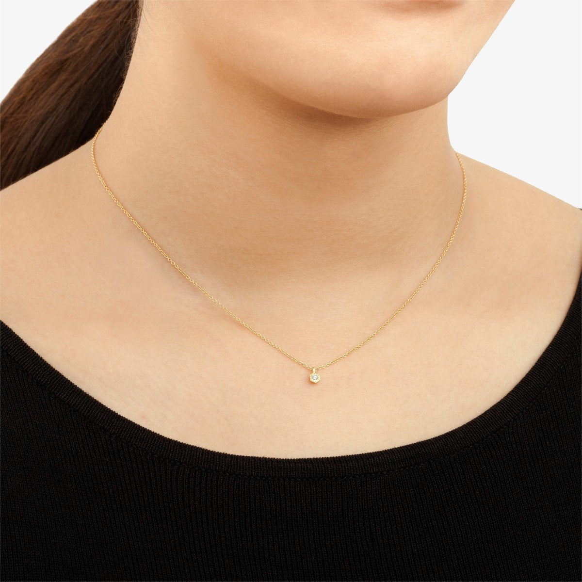 18K Yellow Gold on Model