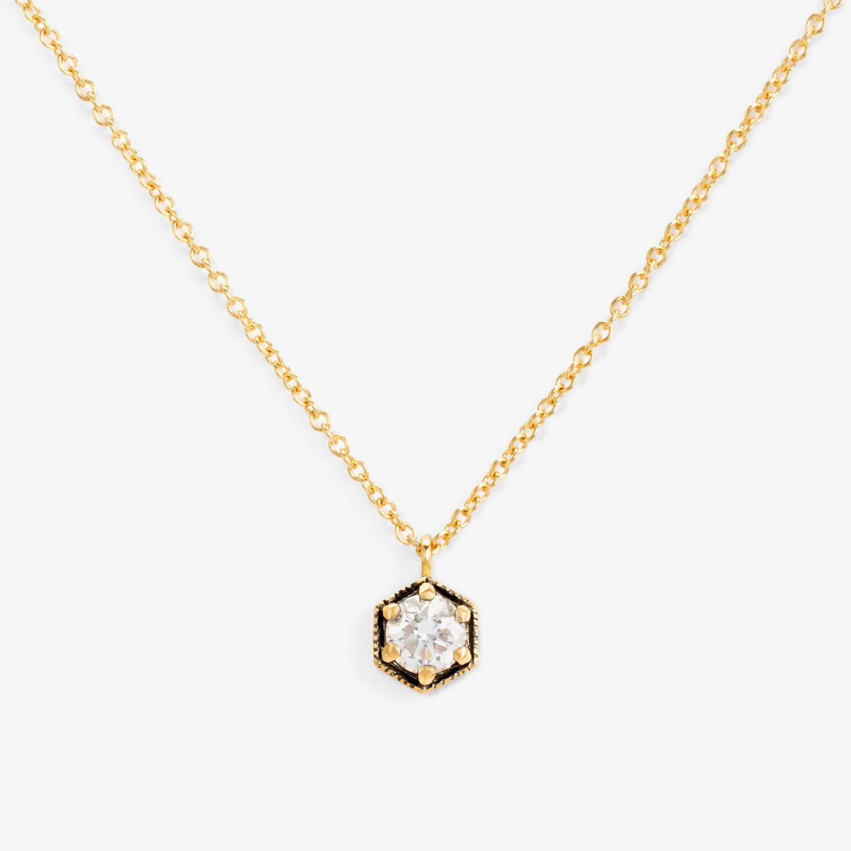 18K Yellow Gold (w/ Black Rhodium)