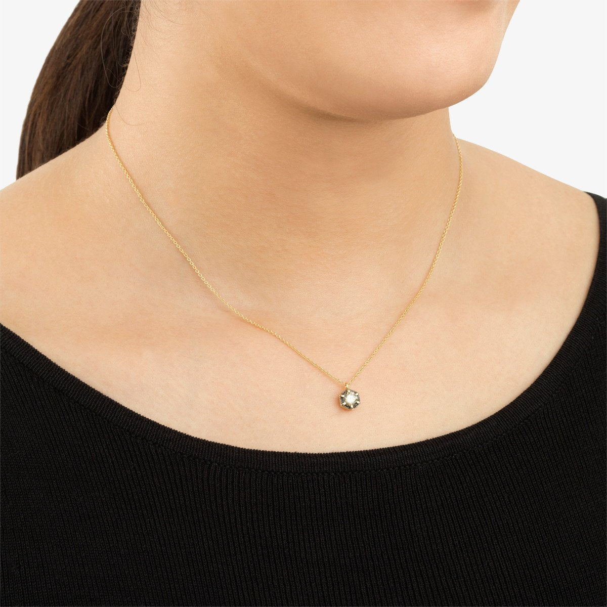 18K Yellow Gold on Model