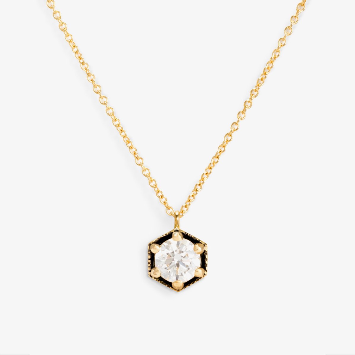 18K Yellow Gold (w/ Black Rhodium)