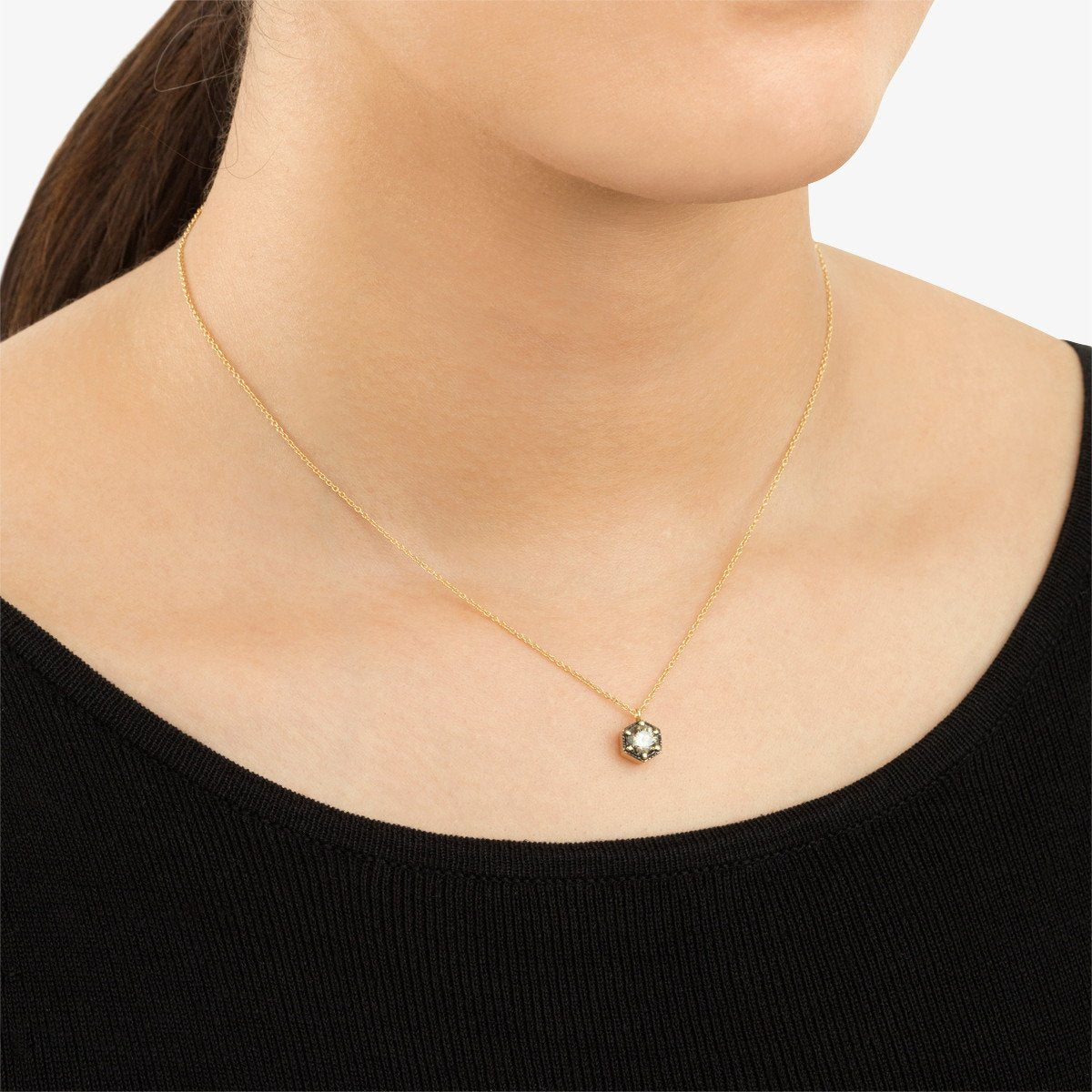 18K Yellow Gold on Model