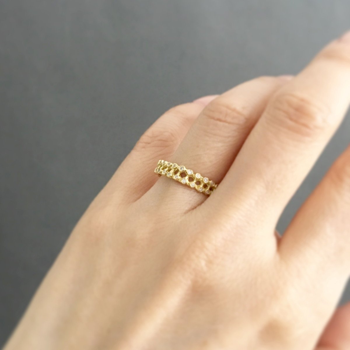 18K Yellow Gold on Model