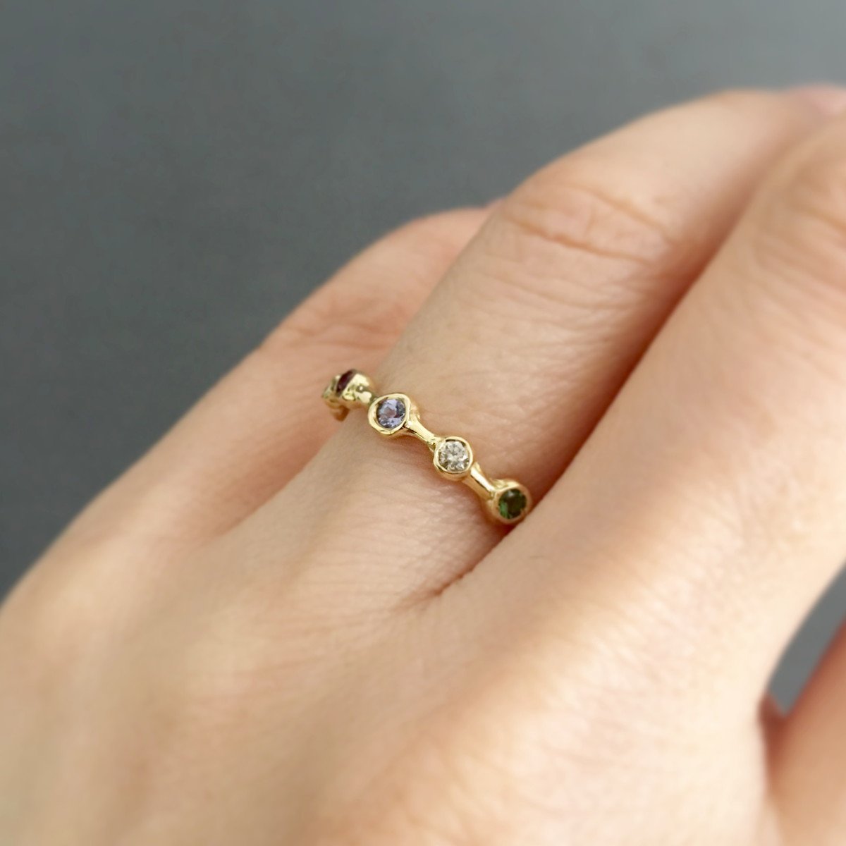 18K Yellow Gold on Model